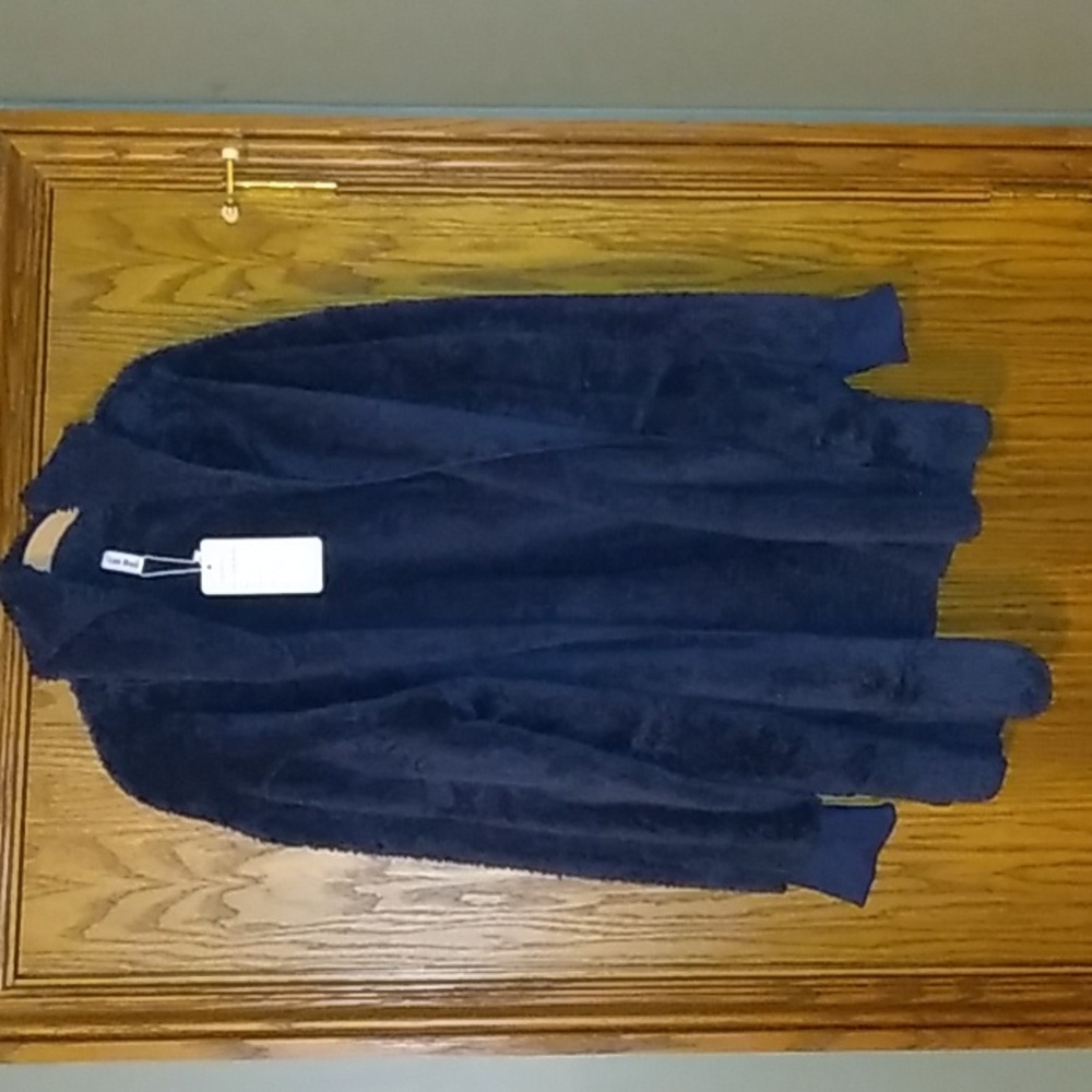 NWT Women's Leo Rosi Super Soft Hooded Open Cardigan Jacket